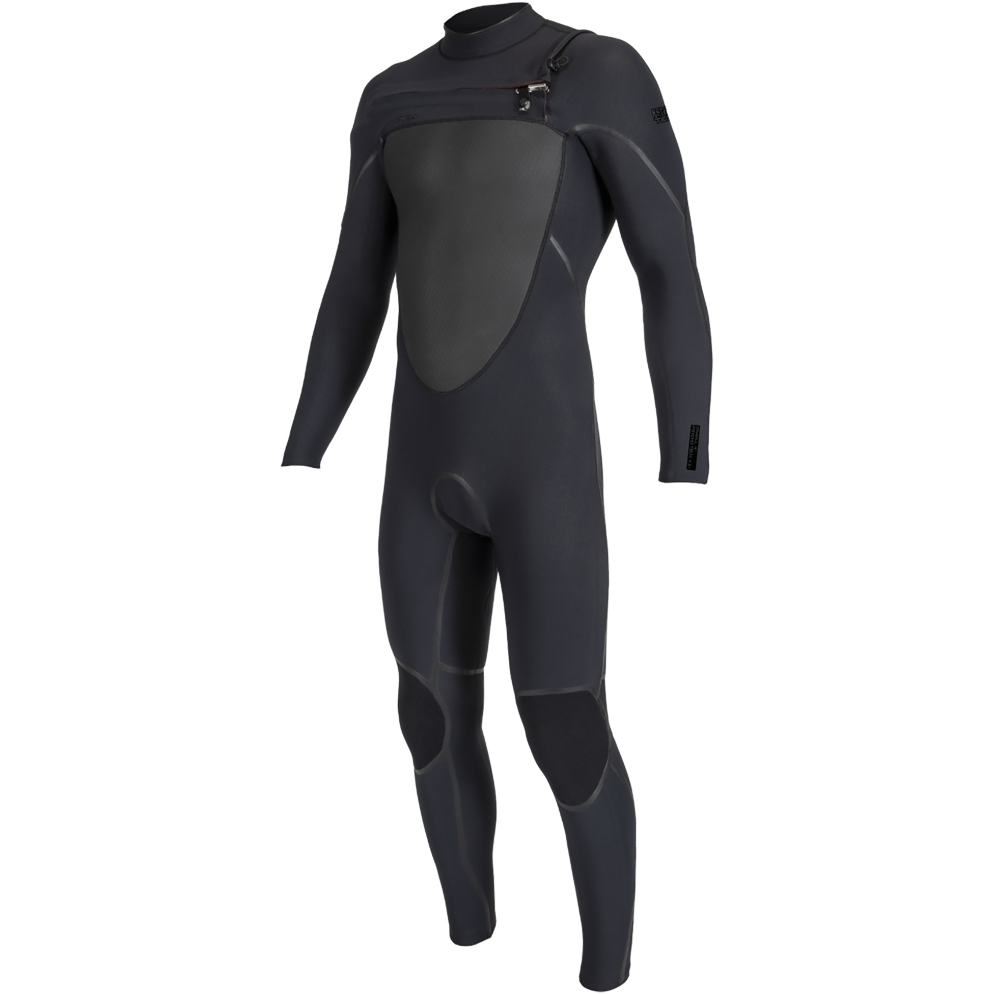 2025 O'Neill Da Uomo Psycho Tech 4/3mm Chest Zip Muta 5505 - Black